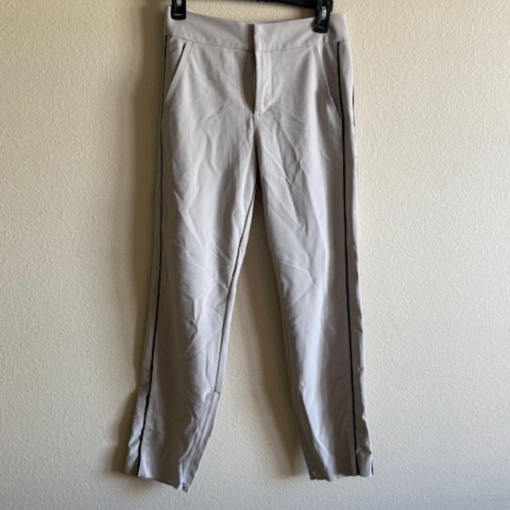 Athleta Pants Womens Black Red High Rise Stellar Novelty Trouser Slacks